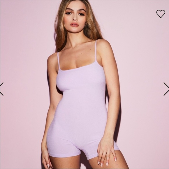 SKIMS Pants - NWT Skims Purple Soft Lounge Onesie Romper Sugar Plum Medium